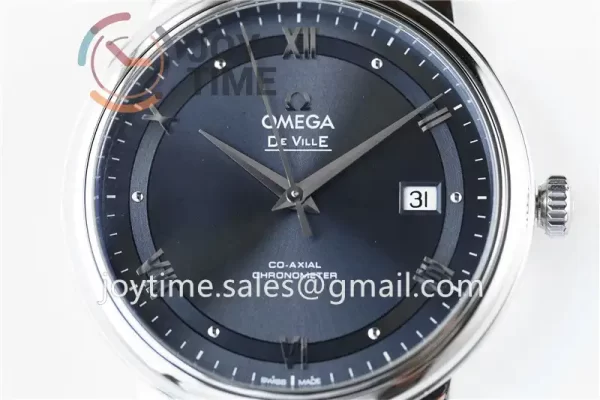 Omega De Ville 1:1 Best Edition SS 39.5mm Leather Strap A2824