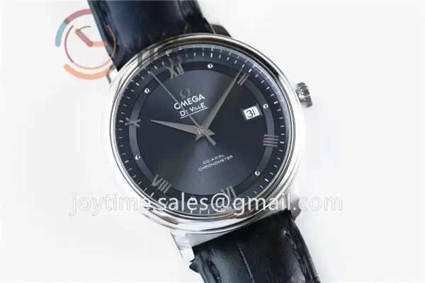 Omega De Ville 1:1 Best Edition SS 39.5mm Leather Strap A2824