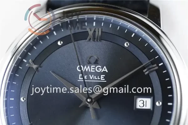 Omega De Ville 1:1 Best Edition SS 39.5mm Leather Strap A2824