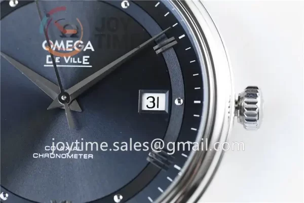 Omega De Ville 1:1 Best Edition SS 39.5mm Leather Strap A2824