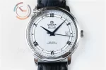 Omega De Ville 1:1 Best Edition SS 39.5mm Leather Strap A2824