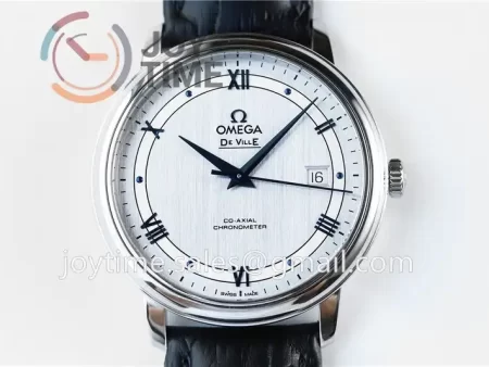 Omega De Ville 1:1 Best Edition SS 39.5mm Leather Strap A2824