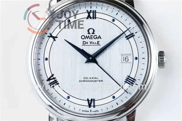 Omega De Ville 1:1 Best Edition SS 39.5mm Leather Strap A2824