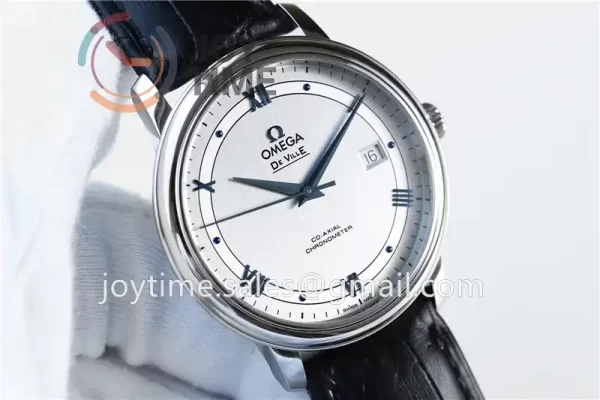 Omega De Ville 1:1 Best Edition SS 39.5mm Leather Strap A2824