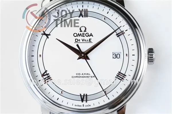 Omega De Ville 1:1 Best Edition SS 39.5mm Leather Strap A2824