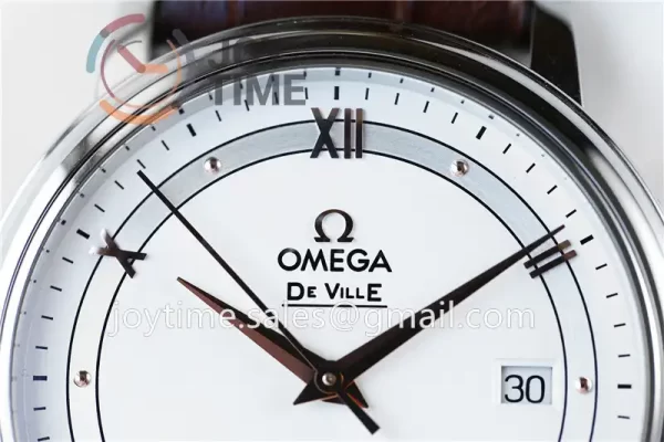 Omega De Ville 1:1 Best Edition SS 39.5mm Leather Strap A2824