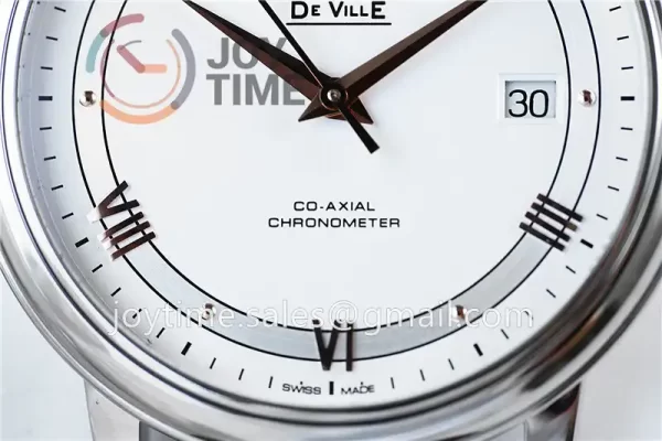 Omega De Ville 1:1 Best Edition SS 39.5mm Leather Strap A2824