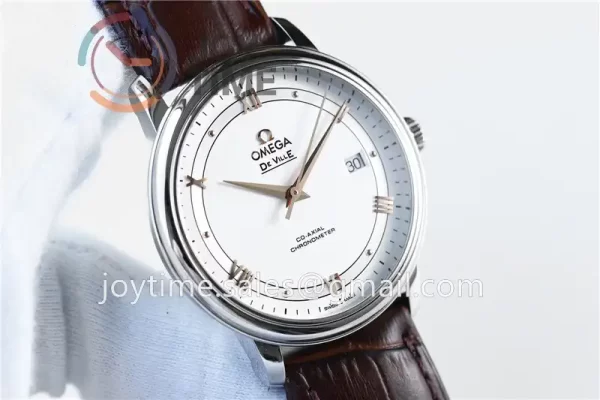 Omega De Ville 1:1 Best Edition SS 39.5mm Leather Strap A2824