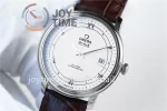 Omega De Ville 1:1 Best Edition SS 39.5mm Leather Strap A2824