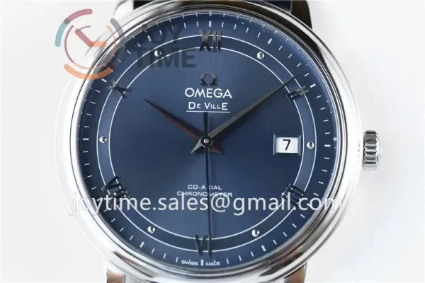 Omega De Ville 1:1 Best Edition SS 39.5mm Leather Strap A2824