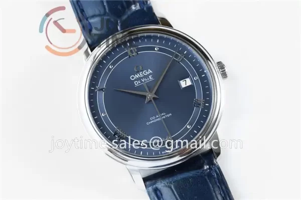 Omega De Ville 1:1 Best Edition SS 39.5mm Leather Strap A2824