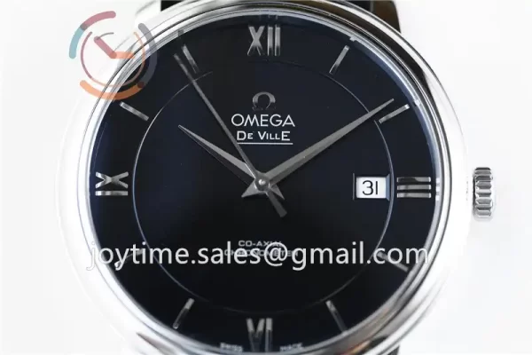 Omega De Ville 1:1 Best Edition SS 39.5mm Leather Strap A2824