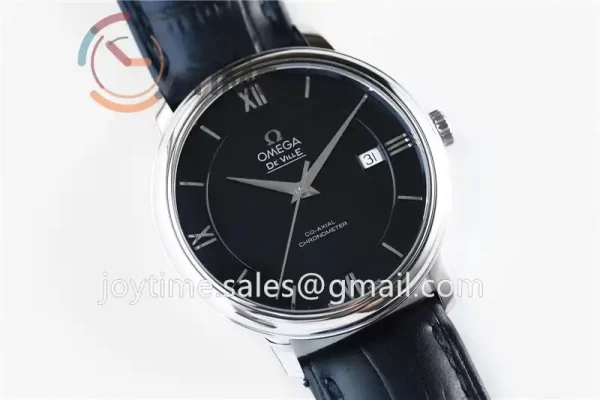 Omega De Ville 1:1 Best Edition SS 39.5mm Leather Strap A2824