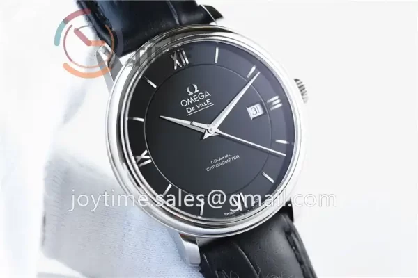 Omega De Ville 1:1 Best Edition SS 39.5mm Leather Strap A2824