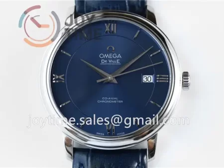 Omega De Ville 1:1 Best Edition SS 39.5mm Leather Strap A2824