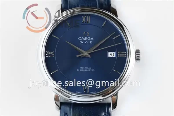 Omega De Ville 1:1 Best Edition SS 39.5mm Leather Strap A2824