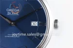 Omega De Ville 1:1 Best Edition SS 39.5mm Leather Strap A2824