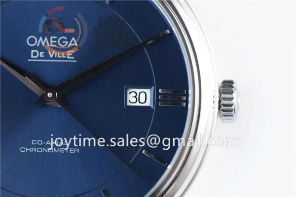 Omega De Ville 1:1 Best Edition SS 39.5mm Leather Strap A2824