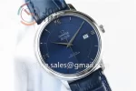 Omega De Ville 1:1 Best Edition SS 39.5mm Leather Strap A2824