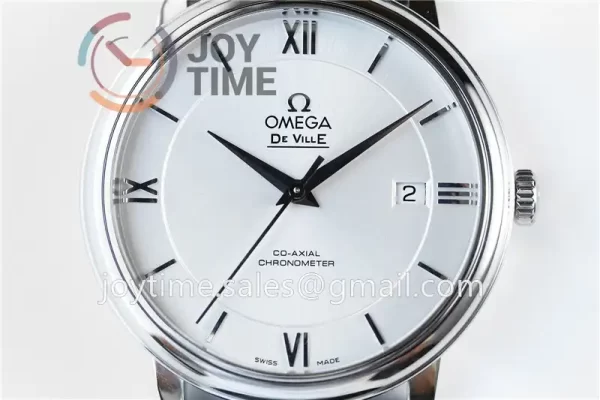 Omega De Ville 1:1 Best Edition SS 39.5mm Leather Strap A2824