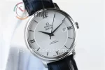 Omega De Ville 1:1 Best Edition SS 39.5mm Leather Strap A2824