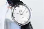 Omega De Ville 1:1 Best Edition SS 39.5mm Leather Strap A2824