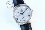 Omega De Ville Real PR 1:1 Best Edition SS 39.5mm Leather Strap A2824