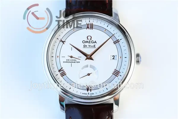 Omega De Ville Real PR 1:1 Best Edition SS 39.5mm Leather Strap A2824