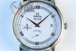 Omega De Ville Real PR 1:1 Best Edition SS 39.5mm Leather Strap A2824