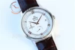 Omega De Ville Real PR 1:1 Best Edition SS 39.5mm Leather Strap A2824