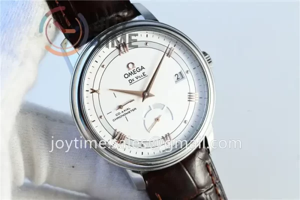 Omega De Ville Real PR 1:1 Best Edition SS 39.5mm Leather Strap A2824