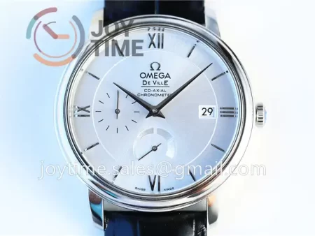 Omega De Ville Real PR 1:1 Best Edition SS 39.5mm Leather Strap A2824