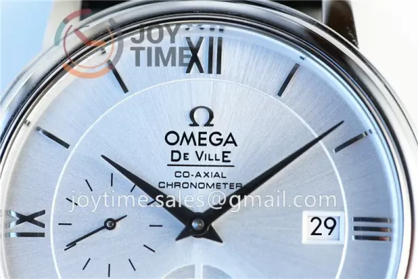 Omega De Ville Real PR 1:1 Best Edition SS 39.5mm Leather Strap A2824