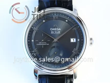 Omega De Ville Real PR 1:1 Best Edition SS 39.5mm Leather Strap A2824