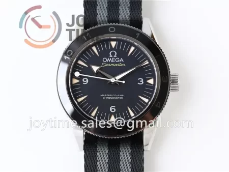 Omega Seamaster300  "Spectre"Limited Edition VSF 1:1 Best Edition SS 41mm Nylon Strap Super Clone A8400