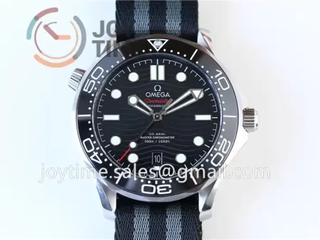 Omega Seamaster Diver 300M VSF 1:1 Best Edition SS 42mm Nylon Strap Super Clone A8800