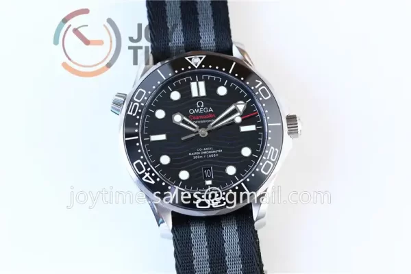 Omega Seamaster Diver 300M VSF 1:1 Best Edition SS 42mm Nylon Strap Super Clone A8800