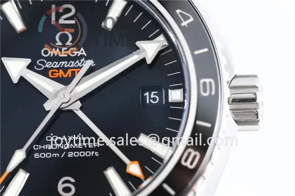 Omega Planet Ocean 600M GMT  VSF 1:1 Best Edition SS 43.5mm SS Bracelet Super Clone A8605