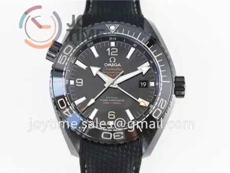 Omega Planet Ocean 600M GMT  VSF 1:1 Best Edition Ceramic 45.5mm Rubber Strap Super Clone A8906