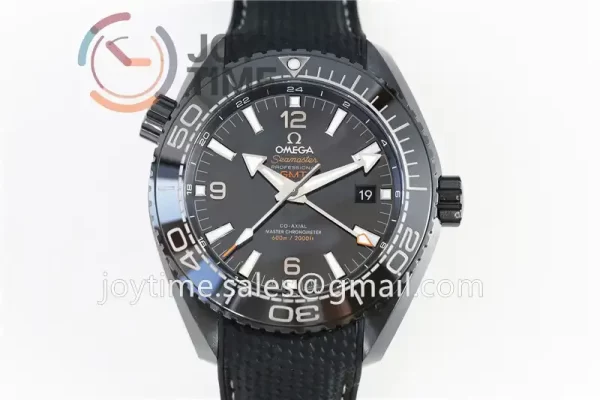 Omega Planet Ocean 600M GMT  VSF 1:1 Best Edition Ceramic 45.5mm Rubber Strap Super Clone A8906