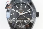 Omega Planet Ocean 600M GMT  VSF 1:1 Best Edition Ceramic 45.5mm Rubber Strap Super Clone A8906