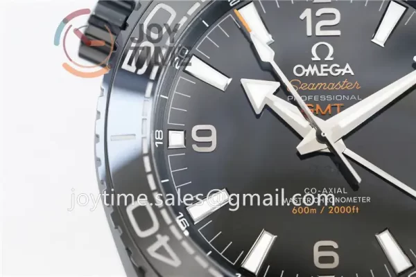 Omega Planet Ocean 600M GMT  VSF 1:1 Best Edition Ceramic 45.5mm Rubber Strap Super Clone A8906