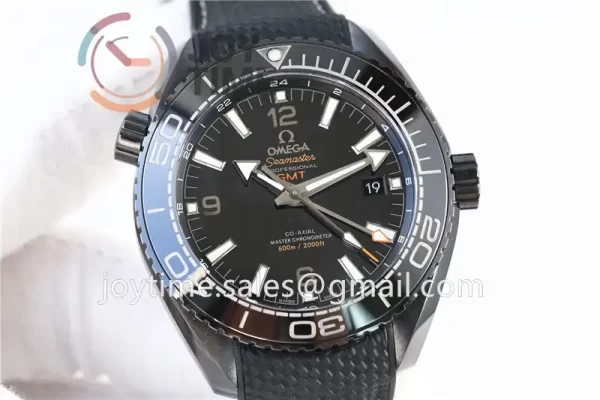 Omega Planet Ocean 600M GMT  VSF 1:1 Best Edition Ceramic 45.5mm Rubber Strap Super Clone A8906