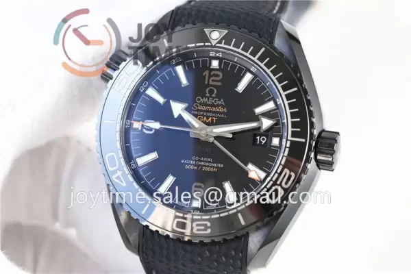 Omega Planet Ocean 600M GMT  VSF 1:1 Best Edition Ceramic 45.5mm Rubber Strap Super Clone A8906