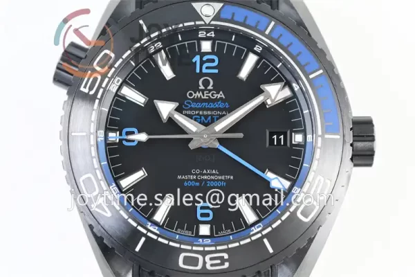 Omega Planet Ocean 600M GMT  VSF 1:1 Best Edition Ceramic 45.5mm Rubber Strap Super Clone A8906