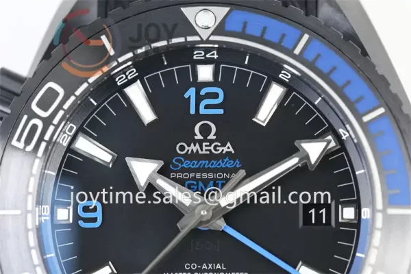 Omega Planet Ocean 600M GMT  VSF 1:1 Best Edition Ceramic 45.5mm Rubber Strap Super Clone A8906