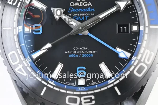 Omega Planet Ocean 600M GMT  VSF 1:1 Best Edition Ceramic 45.5mm Rubber Strap Super Clone A8906