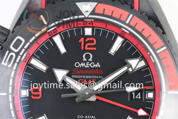 Omega Planet Ocean 600M GMT  VSF 1:1 Best Edition Ceramic 45.5mm Rubber Strap Super Clone A8906