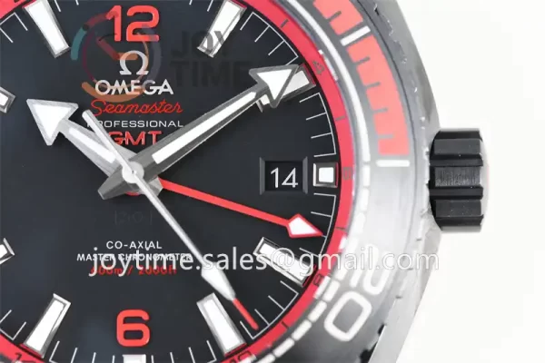 Omega Planet Ocean 600M GMT  VSF 1:1 Best Edition Ceramic 45.5mm Rubber Strap Super Clone A8906