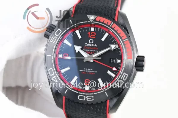 Omega Planet Ocean 600M GMT  VSF 1:1 Best Edition Ceramic 45.5mm Rubber Strap Super Clone A8906